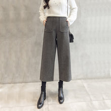 Load image into Gallery viewer, KAROLYIDORA High Waist Wool Loose Wide Leg Pants