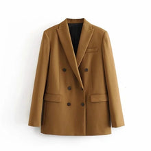 Load image into Gallery viewer, TOPPIES Women Double Breasted Slim Blazer Coat