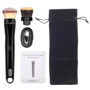 AOKO Portable Usb Rechargeable Electric 360 Makeup Brush with 2 Brush Heads