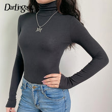 Load image into Gallery viewer, DARLINGAGA Casual Solid Skinny Turtleneck