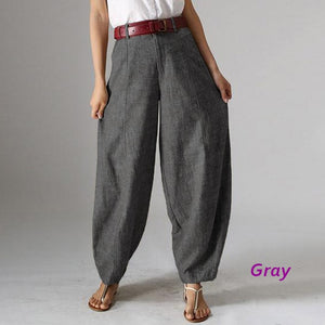 ZANZEA Vintage Baggy Cropped Pants
