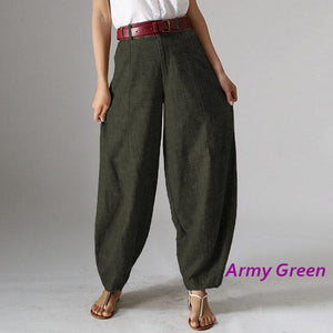 ZANZEA Vintage Baggy Cropped Pants