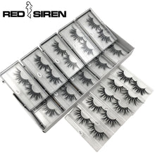 Load image into Gallery viewer, RED SIREN 10 Pairs / Lot 25mm Mink Eyelashes