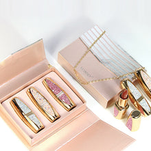 Load image into Gallery viewer, MANSLY High-end Moisturizing Long-Lasting 3PC Lipstick With Diamond Chain Bag