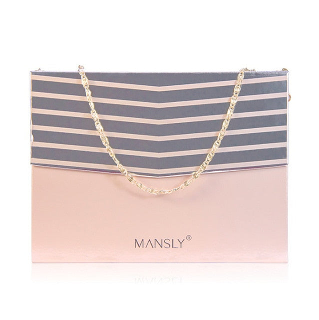 MANSLY High-end Moisturizing Long-Lasting 3PC Lipstick With Diamond Chain Bag