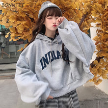 Load image into Gallery viewer, BONNTEE Women Oversize Letter Print Sweatshirt