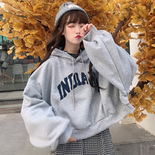 Load image into Gallery viewer, BONNTEE Women Oversize Letter Print Sweatshirt