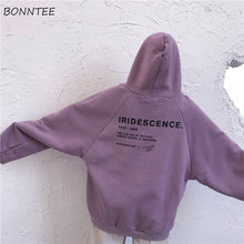 Load image into Gallery viewer, BONNTEE Women Big Pocket Warm Letter Printed Trendy Sweatshirt