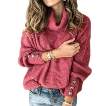 Load image into Gallery viewer, IMCUTE Women Long Sleeve Knitted Sweater