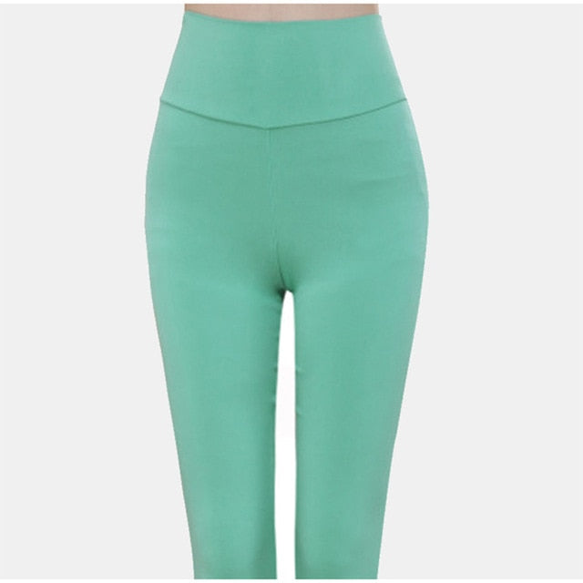 PLEGIE Women High Waist Stretch Pants