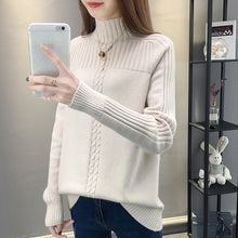 Load image into Gallery viewer, YIPN.IGACOYOU Women Knitted Turtleneck Sweater