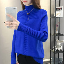Load image into Gallery viewer, YIPN.IGACOYOU Women Knitted Turtleneck Sweater
