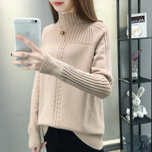 Load image into Gallery viewer, YIPN.IGACOYOU Women Knitted Turtleneck Sweater