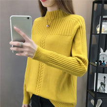 Load image into Gallery viewer, YIPN.IGACOYOU Women Knitted Turtleneck Sweater