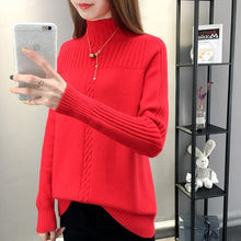 Load image into Gallery viewer, YIPN.IGACOYOU Women Knitted Turtleneck Sweater