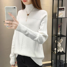 Load image into Gallery viewer, YIPN.IGACOYOU Women Knitted Turtleneck Sweater