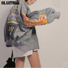 Load image into Gallery viewer, OLGITUM Graphic Baseball Bomber Jacket