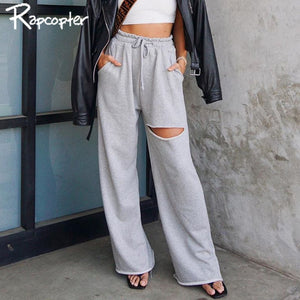 RAPCOPTER Women Baggy Wide Leg Pants