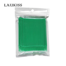 Load image into Gallery viewer, LAUKISS 500pcs/Lot Micro Disposable Eye Lash Cleaning Brushes Rod