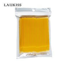 Load image into Gallery viewer, LAUKISS 500pcs/Lot Micro Disposable Eye Lash Cleaning Brushes Rod