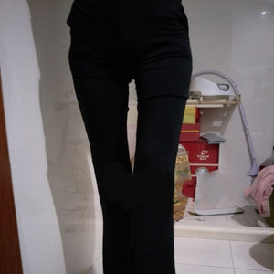GAOKE Women Loose Elegant High Waist Flare Trousers