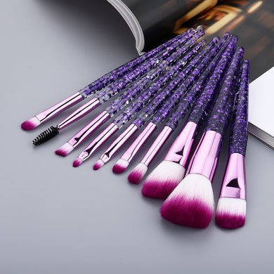 FLD Transparent Makeup Brushes Tool Set