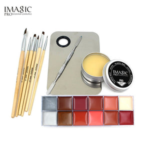 IMAGIC Professional  Cosmetics 1 X12 Colors Body Painting And Skin Wax And Make Up Remover Set