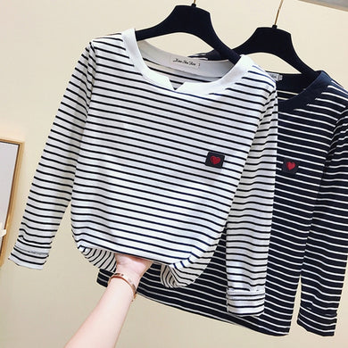 GKFNMT Women Long Sleeve O-Neck Slim T-shirt