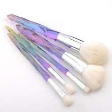 Load image into Gallery viewer, FLD 5Pcs Crystal Style Makeup Brushes Set