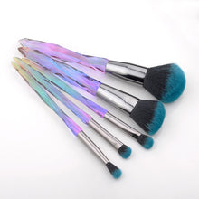 Load image into Gallery viewer, FLD 5Pcs Crystal Style Makeup Brushes Set