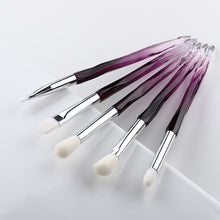 Load image into Gallery viewer, FLD 5Pcs Crystal Style Makeup Brushes Set