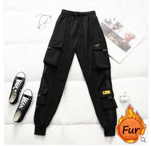 Load image into Gallery viewer, HWLZLTZHT Women High Waist Cargo Pants