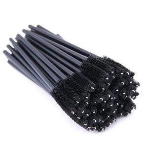SHIDISHANGPIN 50 Pcs Eyelash Disposable Mascara Brushes