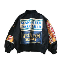 Load image into Gallery viewer, HWLZLTZHT Women Embroidery Patch Design Oversize Bomber Jacket
