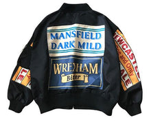 Load image into Gallery viewer, HWLZLTZHT Women Embroidery Patch Design Oversize Bomber Jacket