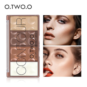 O.TWO.O Contour Palette Face Shading Grooming Powder Makeup 4 Colors