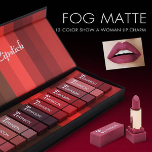 TEAYASON Fog Matte 12pcs/lot Lipstick