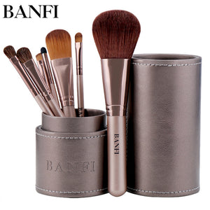 BANFI 7pcs/set Professional Foundation Blusher Eyeshadow Lips Make up Brush