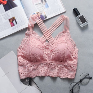 LIVA GIRL Women Lace Strap Top