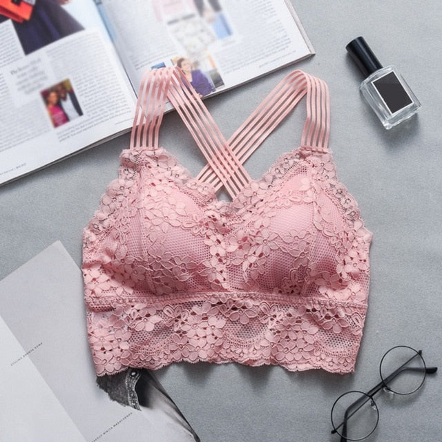 LIVA GIRL Women Lace Strap Top