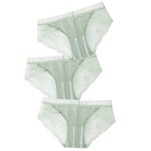 ABBILLE Women 3pcs Lace Underwear