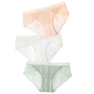 ABBILLE Women 3pcs Lace Underwear
