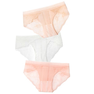 ABBILLE Women 3pcs Lace Underwear