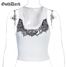 Load image into Gallery viewer, GOTH DARK Casual Animal Print Crop Top