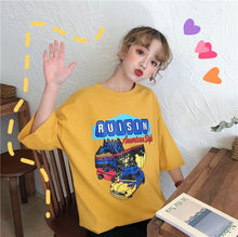 Load image into Gallery viewer, BONNTEE Women Milk Printed Loose Long Top