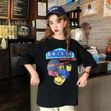 Load image into Gallery viewer, BONNTEE Women Milk Printed Loose Long Top