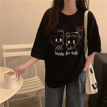Load image into Gallery viewer, BONNTEE Women Milk Printed Loose Long Top