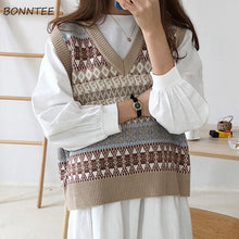 Load image into Gallery viewer, BONNTEE Women Knitted Patchwork Pullover