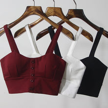 Load image into Gallery viewer, GKFNMT Women Sleeveless Slim Low Crop Top