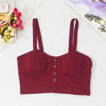 Load image into Gallery viewer, GKFNMT Women Sleeveless Slim Low Crop Top